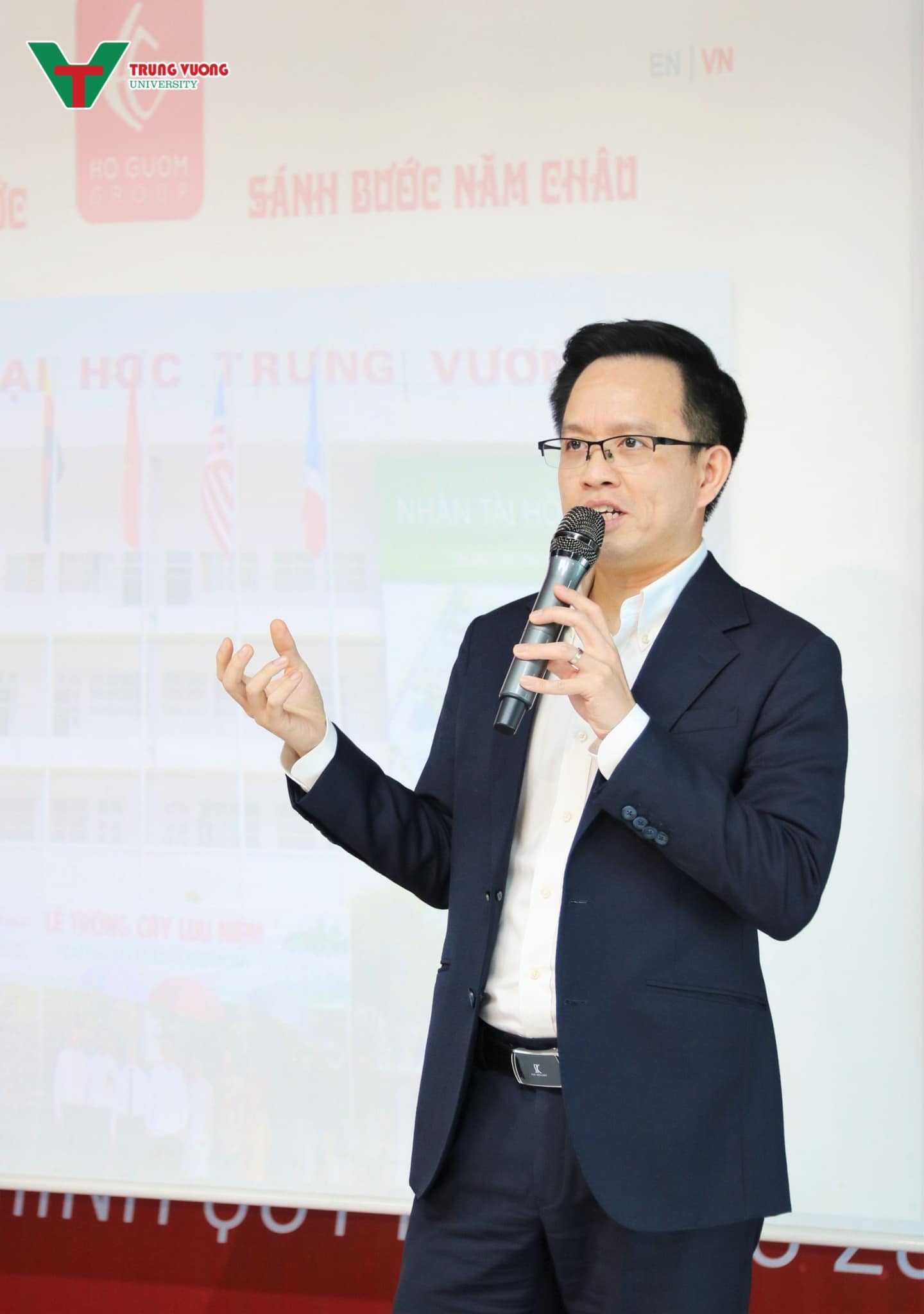 Ông Nguyễn Duy Ninh, Tổng Giám đốc Khối Dịch vụ của Tập đoàn Hồ Gươm, Phó chủ tịch Hội đồng Trường Đại học Trưng Vương chia sẻ.